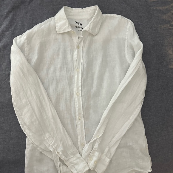 Zara men’s white button down - Picture 5 of 6